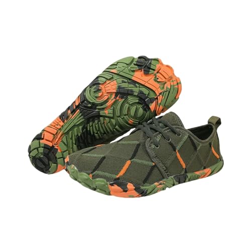 LUYYBDBG barfuß-Schuhe Herren Breite Zehen Barfußschuhe Frauen Minimalistische Wandergneeschuhe Atmungsaktives Mesh Aqua Schuh Lässige Sportschuhe Radsportschuhe-2598-militär-brigade-36 von LUYYBDBG