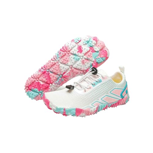 LUYYBDBG barfuß-Schuhe Orange Barfußschuhe Mann Nicht Rutschfrohr-trocknen Schwimmschlneaker Unisex Strand Wasser Schuhe Große Turnschuhe Männer-40-weiß Pink 9925 von LUYYBDBG