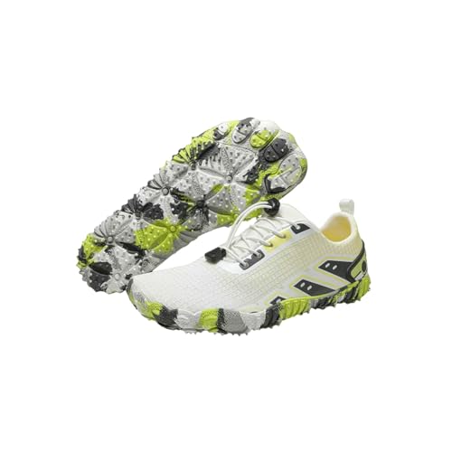 LUYYBDBG barfuß-Schuhe Orange Barfußschuhe Mann Nicht Rutschfrohr-trocknen Schwimmschlneaker Unisex Strand Wasser Schuhe Große Turnschuhe Männer-44-weiß 9925 von LUYYBDBG