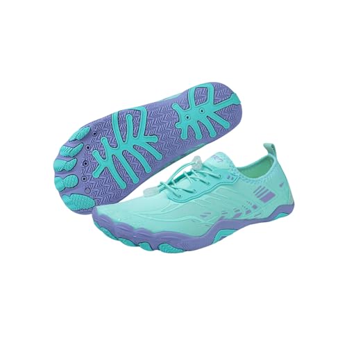 LUYYBDBG barfuß-Schuhe Wasserschuhe Barfuß Strandschuhe Schnell Trocken Bequeme Schwimmschuhe Nicht Rutsch Ergonomisch Waten Schuhe Atmungsaktiv Für Männer Frauen-44,5-blau von LUYYBDBG