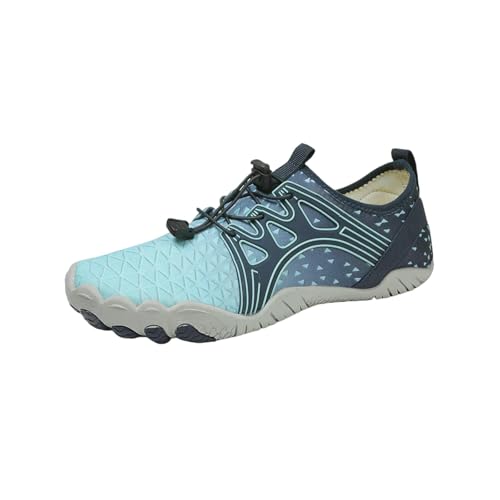 LUYYBDBG barfuß-Schuhe Wasserschuhe Männer Frauen Farbenfrohe Schnelle Trockene Nicht-rutsch-fingerschuhe Im Freien Schwimmen Barfuß Aqua Schuhe Sommer-sneaker-y819-skyblue-37 von LUYYBDBG