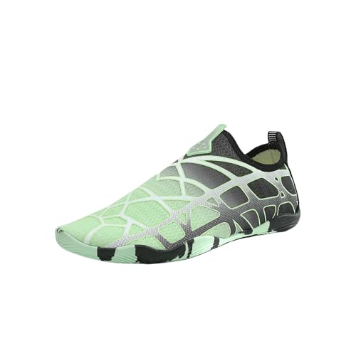 LUYYBDBG barfuß Sneaker Männer Frauen Fünf Finger Aqua Schuhe Strand Abtropfen Stromaufwärts Schnapptrocknen Tauchschuhe Anti-rutschfischerei Zapatos-dq-zb01-blackgreen-46 von LUYYBDBG