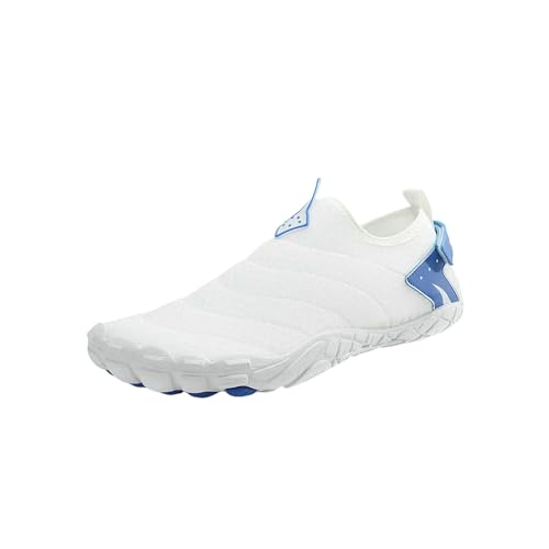 LUYYBDBG barfuß Sneaker Männer Frauen Fünf Finger Aqua Schuhe Strand Abtropfen Stromaufwärts Schnapptrocknen Tauchschuhe Anti-rutschfischerei Zapatos-dq-zb02-white-36 von LUYYBDBG