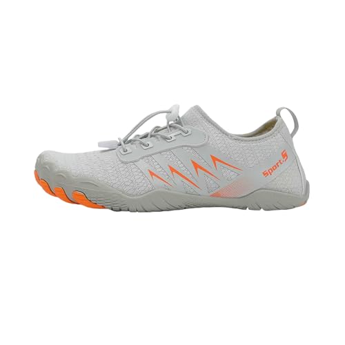LUYYBDBG barfuß Sneaker Neue Outdoor-Strand-Aqua-Schuhe Schnell Trocken Stromaufwärts Watierende Schuhe Atmungsaktiv-x2-greyorange-37 von LUYYBDBG