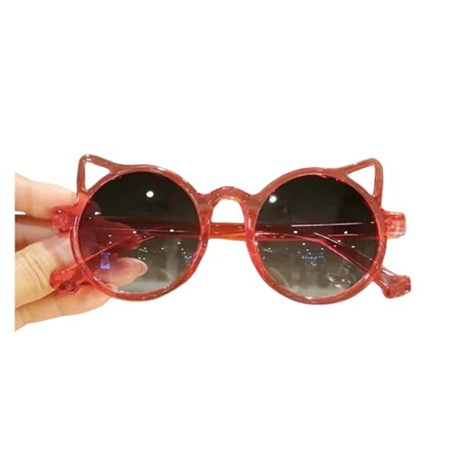 LUYYBDBG sonnenbrille herren Mädchen Süße Tier Cartoon Ohren Im Freien Sonnenschutz Kinder Schöne Vintage Schutz Klassische Kinder-rote Katze Ohren-wie In Abbildung Gezeigt von LUYYBDBG