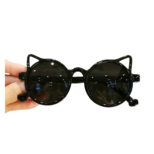 LUYYBDBG sonnenbrille herren Mädchen Süße Tier Cartoon Ohren Im Freien Sonnenschutz Kinder Schöne Vintage Schutz Klassische Kinder-schwarze Katzenohren-wie In Abbildung Gezeigt von LUYYBDBG