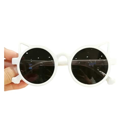 LUYYBDBG sonnenbrille herren Mädchen Süße Tier Cartoon Ohren Im Freien Sonnenschutz Kinder Schöne Vintage Schutz Klassische Kinder-weiße Katzenohren-wie In Abbildung Gezeigt von LUYYBDBG