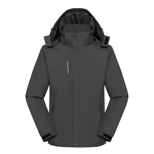 LUZGAT Herren Regenjacke Leichte Outdoor Camping Wandern Radfahren Laufen Winddichter Regenmantel von LUZGAT