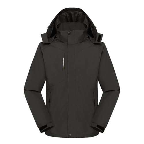 LUZGAT Herren Regenjacke Leichte Outdoor Camping Wandern Radfahren Laufen Winddichter Regenmantel von LUZGAT