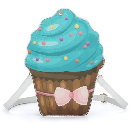 LUZGAT Mädchen Nette Eiscreme Geldbörse Kleine Crossbody Tasche Persönlichkeit Umhängetasche Karton Telefon Taschen von LUZGAT