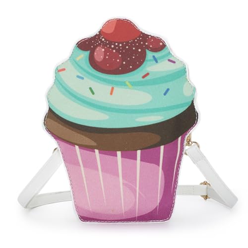 LUZGAT Mädchen Nette Eiscreme Geldbörse Kleine Crossbody Tasche Persönlichkeit Umhängetasche Karton Telefon Taschen von LUZGAT