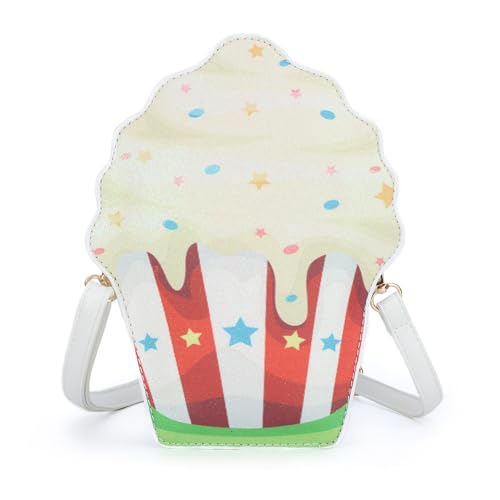 LUZGAT Mädchen Nette Eiscreme Geldbörse Kleine Crossbody Tasche Persönlichkeit Umhängetasche Karton Telefon Taschen von LUZGAT