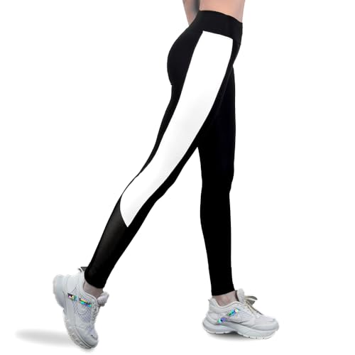 LUZIGO Sport Leggings Damen mit Mesh High Waist Sporthose Streetwear Sportleggings Yogahose Tights für Sport, Freizeit, Fitness von LUZIGO