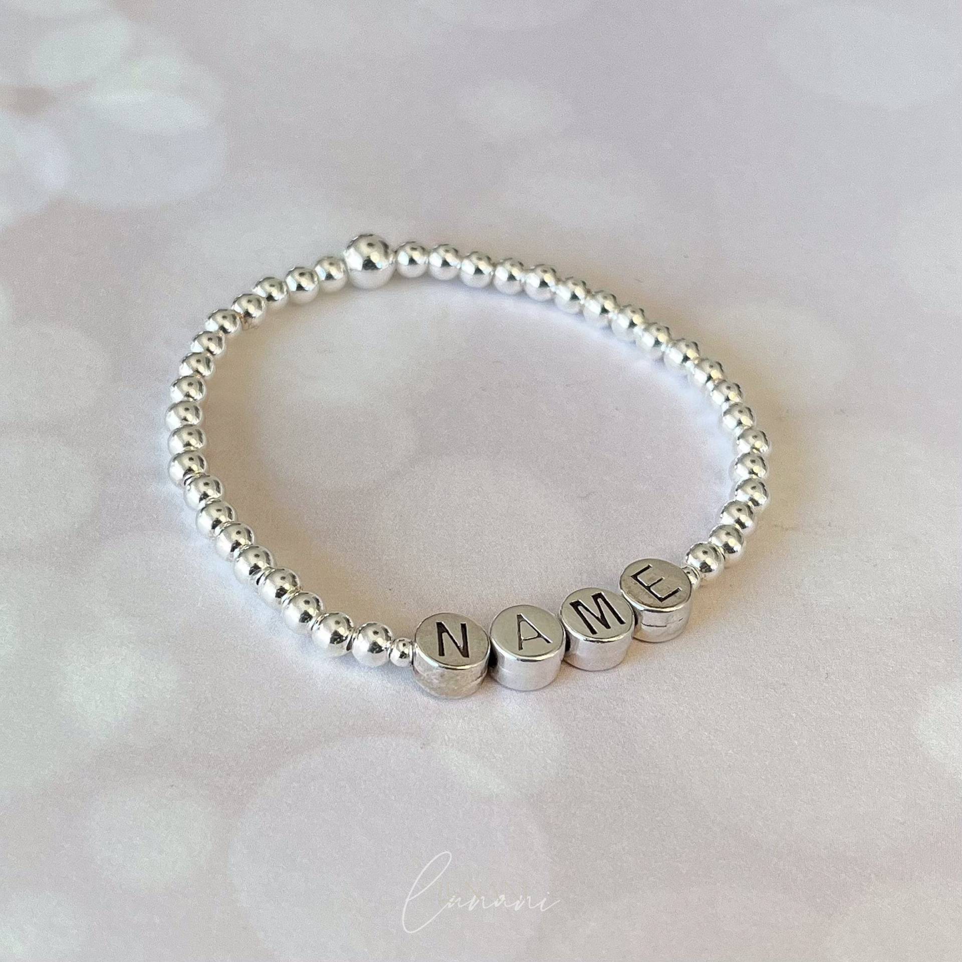 Armband 1-5 Buchstaben Silber von LUbyNatalie