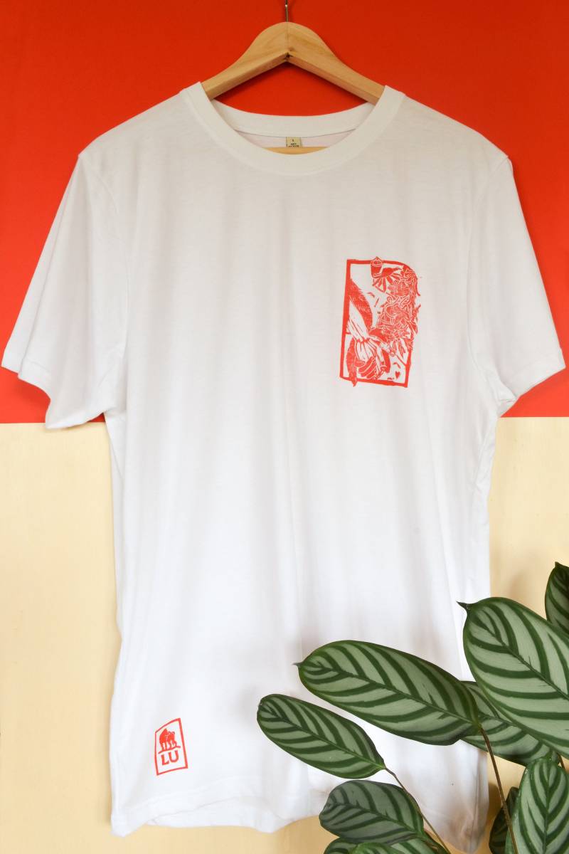 Linoprint Koexistenz 100% Recycled von LUgrafikatelier
