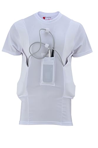 Heartmate 3 LVAD Shirt für Herren – ultradünnes Spandex-Mesh-Gewebe für Komfort und Sicherheit, Weiss/opulenter Garten, Klein Heartmate 3 LVAD Shirt für Herren – ultradünnes Spandex-Mesh-Gewebe für Komfort und Sicherheit, Weiss/opulenter Garten, Klein von LVAD Gear