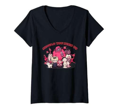 Damen Sollten Sie Uns brauchen II T-Shirt mit V-Ausschnitt Damen Sollten Sie Uns brauchen II T-Shirt mit V-Ausschnitt von LVB Art
