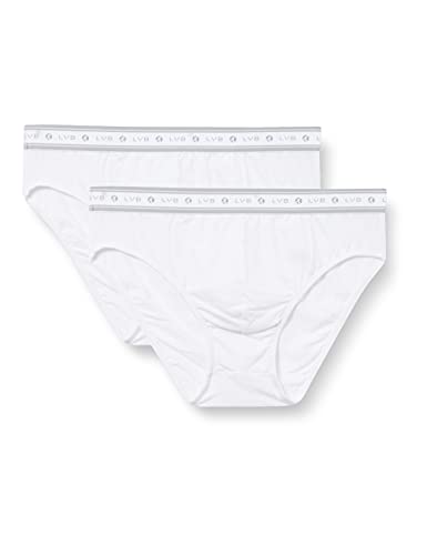 LVB Slip Bio Cotton Bi-pack Herren x2 , Weiß , 3/S von LVB