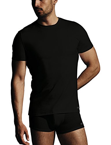 LVB T-Shirt mit Rundhalsausschnitt aus Baumwolle Supima Stretch Cotton Herren , Schwarz , 5/L von Lovable