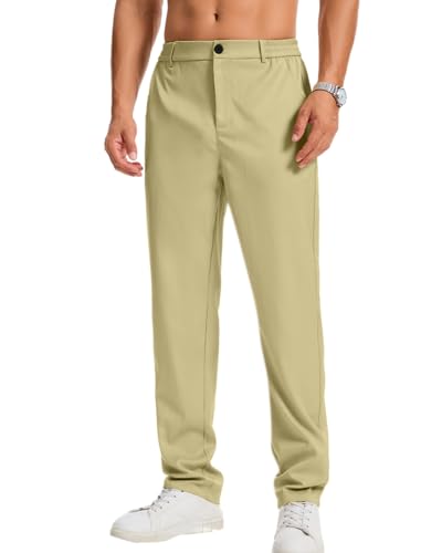 LVCBL Freizeithose Herren Regular Fit Stretch Softshellhose mit Elastische Taille Khaki XL LVCBL Freizeithose Herren Regular Fit Stretch Softshellhose mit Elastische Taille Khaki XL von LVCBL