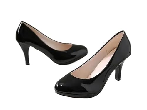 High Heels Schuhe Frauen Weiß Hochzeit Schuhe Dicke High Heels Mode Party Pumps für Hochzeiten Partys, Schwarz , 37 EU High Heels Schuhe Frauen Weiß Hochzeit Schuhe Dicke High Heels Mode Party Pumps für Hochzeiten Partys, Schwarz , 37 EU von LVCHAO