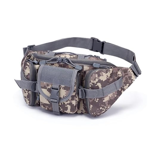 LVFXQRXO Gürteltasche Taktische Taillenbeutel Tailentasche Gürtelbeutel Geeignet Für Gehen Im Freien Laufen Wanderwanderungswanderung Wandern-Acu -Tarnung von LVFXQRXO