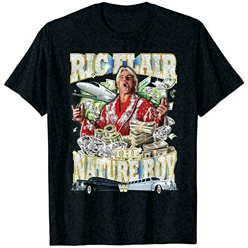 RIC Flair The Nature Boy Reprint Black Men T-Shirt L von LVHUA