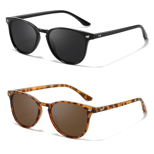 LVIOE 2P Polarisierte Sonnenbrille für Damen - Modischer und Leichter UV400-Schutz von LVIOE