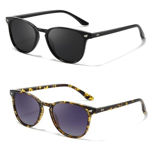 LVIOE 2P Polarisierte Sonnenbrille für Damen - Modischer und Leichter UV400-Schutz von LVIOE