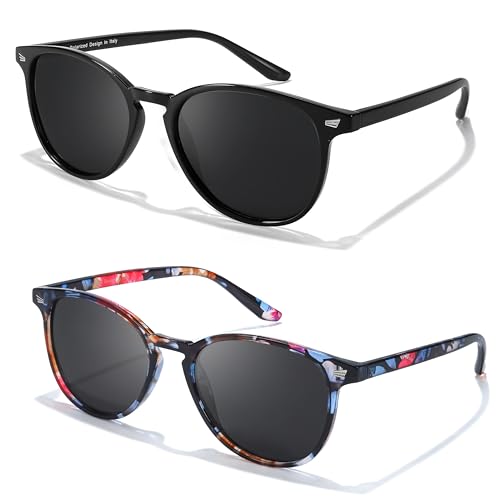 LVIOE 2P Polarisierte Sonnenbrille für Damen - Modischer und Leichter UV400-Schutz von LVIOE