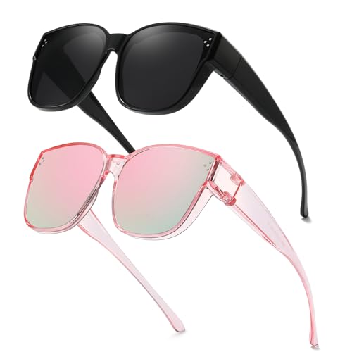 LVIOE 2P Überzieh Sonnenbrille für Damen Polarisiert Mode über Gläser UV400 Schutz Ideal für den täglichen Gebrauch LVIOE 2P Überzieh Sonnenbrille für Damen Polarisiert Mode über Gläser UV400 Schutz Ideal für den täglichen Gebrauch von LVIOE