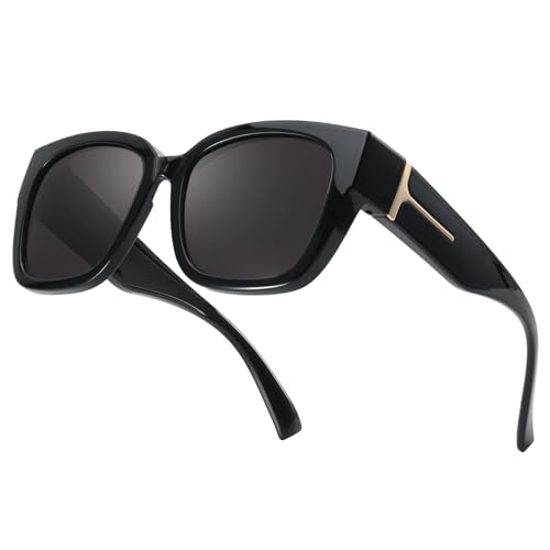 LVIOE Überzieh Sonnenbrille für Damen Polarisiert Mode Über Gläser UV400 Schutz Ideal für Den Täglichen Gebrauch von LVIOE