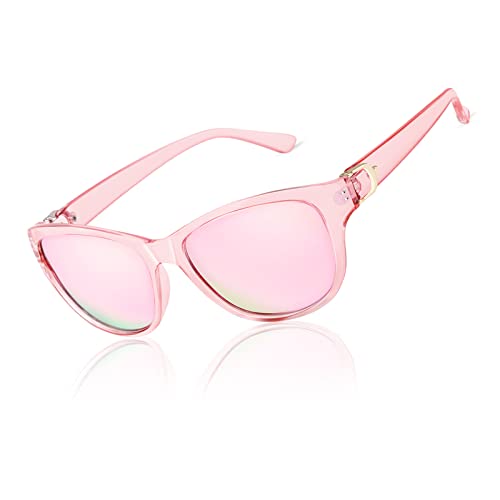 LVIOE Sonnenbrille Damen Klassisch Polarisiert für Fahren, Frauen Fashion Katzenauge Sonnenbrille mit UV400 Schutz von LVIOE