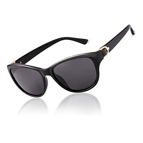 LVIOE Sonnenbrille Damen Klassisch Polarisiert für Fahren, Frauen Fashion Katzenauge Sonnenbrille mit UV400 Schutz von LVIOE