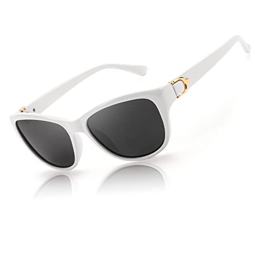 LVIOE Sonnenbrille Damen Klassisch Polarisiert für Fahren, Frauen Fashion Katzenauge Sonnenbrille mit UV400 Schutz von LVIOE