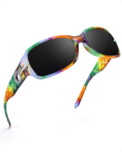 LVIOE Sonnenbrille Damen Polarisiert Vintage Groß Wraparound-Design Blendschutz mit UV400 Schutz LVIOE Sonnenbrille Damen Polarisiert Vintage Groß Wraparound-Design Blendschutz mit UV400 Schutz von LVIOE