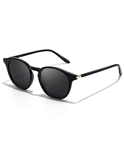 LVIOE Sonnenbrille Damen Polarisierte Vintage Runde Sonnenbrille UV400 Schutz von LVIOE