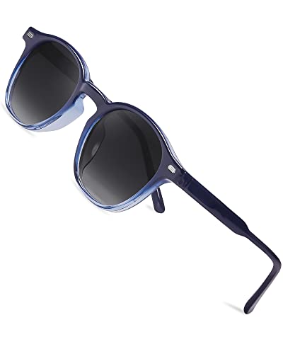 LVIOE Sonnenbrille Damen Rund Retro Polarisiert Runde Sonnenbrillen UV400 Schutz von LVIOE