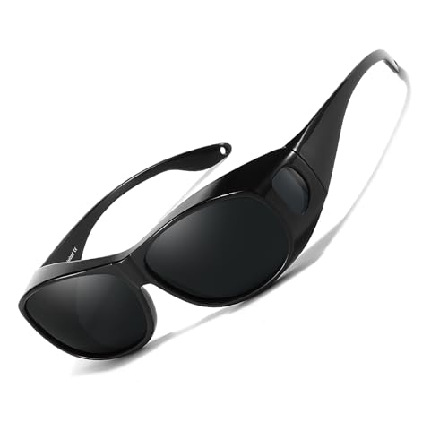 LVIOE Überbrillen Sonnenbrille für Brillenträger Herren Damen UV 400-Schutz, überziehbrille für Fahren, Angeln, Golf von LVIOE