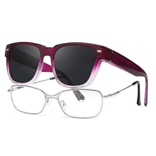 LVIOE Überzieh Sonnenbrille Damen Polarisierte Linse Mode Design Frauen Überbrille Sonnenbrille mit UV-Schutz von LVIOE