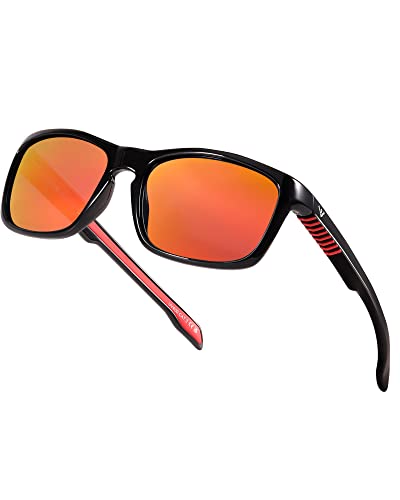 LVIOE Sonnenbrille Herren Polarisiert Sportbrille Fahrerbrille für Skifahren Golf Laufen Radfahren mit UV400 Schutz Cat 3 von LVIOE