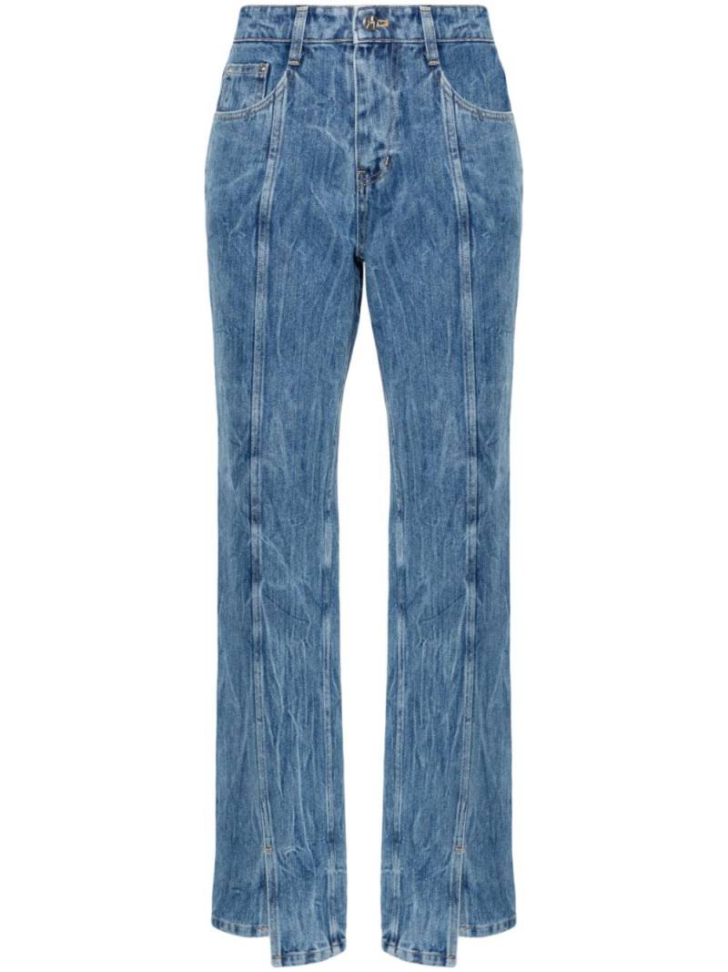 LVIR Jeans mit Knitteroptik - Blau von LVIR