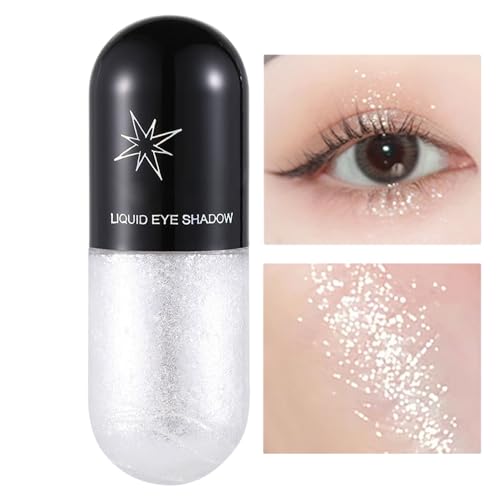 Flüssiger Lidschatten | Lidschatten-Make-up Glitzer-Lidschatten-Gel - Loser Glitzerkleber, schnell trocknend, hochpigmentiert, langlebig für Augen-Make-up, einfach aufzutragen Lvtfco von LVTFCO