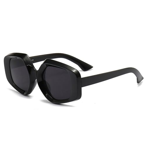 LVTFCO Cat Eye Damenmode Sonnenbrille mit Farbverlauf UV400 Retro Leopard Trending Herren Sonnenbrille, Schwarz Grau, Einheitsgröße von LVTFCO
