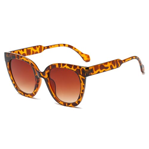 LVTFCO Cat Eye Sonnenbrille für Damen, Vintage, Retro, Farbverlauf, Sonnenbrille, Damenbrille, Cateye-Brille, Leopard, Einheitsgröße von LVTFCO