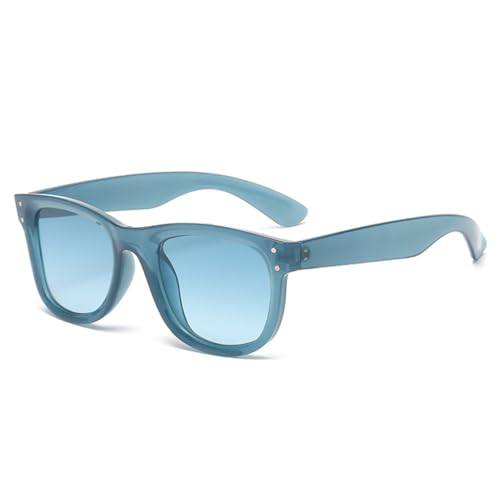 LVTFCO Damen Sonnenbrille mit großem Rahmen, oval, für Outdoor-Fahrradfahren, quadratisch, Sonnenbrille, Sport, UV-Schutz, UV400, blau von LVTFCO