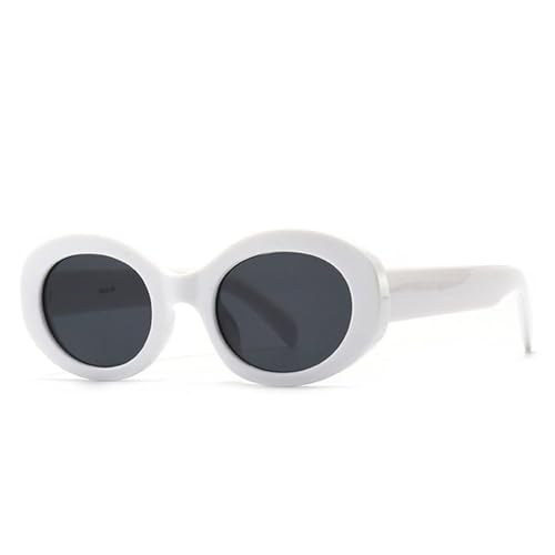 LVTFCO Modische ovale Sonnenbrille für Damen, UV400, für Herren, Retro, rund, Leopardenmuster, Einheitsgröße von LVTFCO