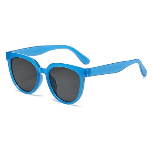 LVTFCO Sonnenbrille Damen Retro Oval Sonnenbrille Damen Klassisch Quadratisch Brille UV400,Blau von LVTFCO