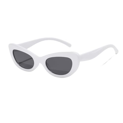 LVTFCO Sonnenbrille für Damen, Luxuriöse, ovale Sonnenbrille, klassische Vintage-Brille, UV400, Outdoor-Brille, weiß, Einheitsgröße von LVTFCO