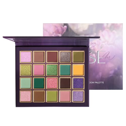 Matte Glitzer-Make-up-Palette | Helle Schimmer-Lidschatten-Palette,Langlebige Augen-Make-up-Palette mit 20 Farben, Make-up-Lidschatten in natürlichen Farben für Mädchen Lvtfco von LVTFCO